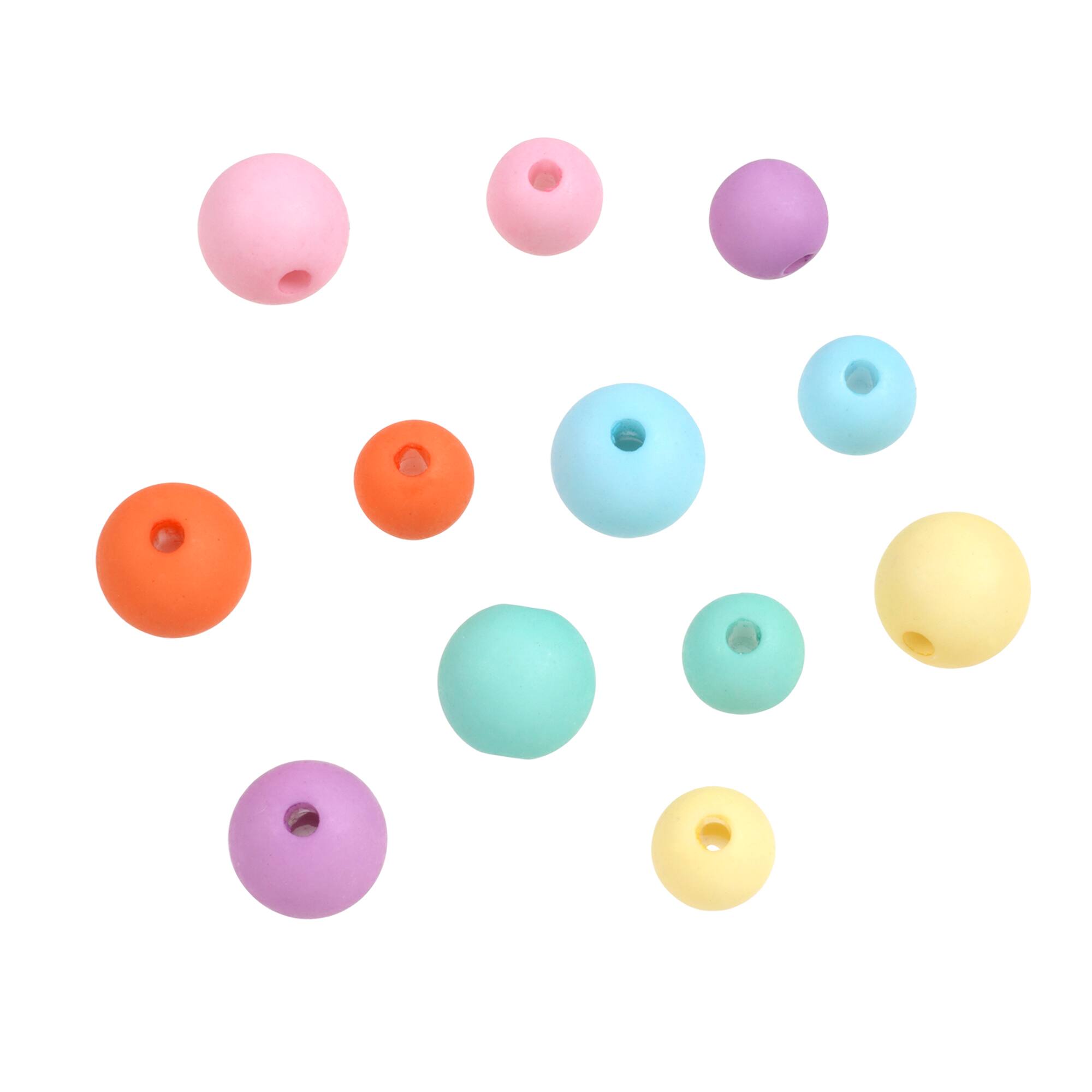 Pastel Assorted Round Beads by Creatology™
